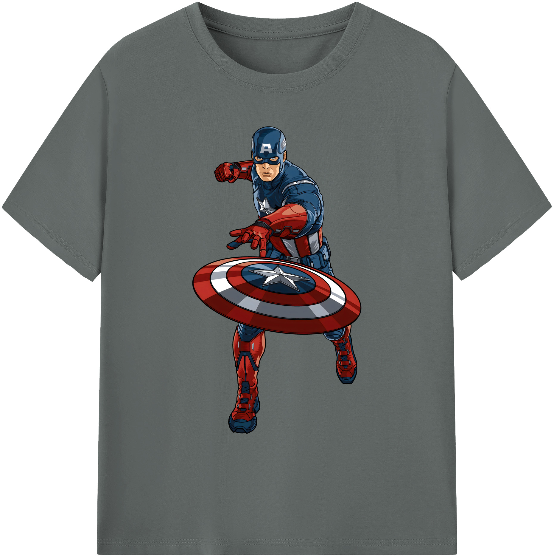 （画像用） アベンジャーズ The Avengers 綿100％ メンズ半袖Tシャツ｜肌触りやわらか＆通気性